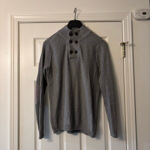 Men's Gray Sweater by CKH Clockhouse